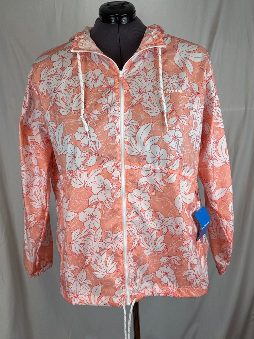 Women's Columbia Sportswear Flash Forward Printed Zip Up Windbreaker Size 2X NWT